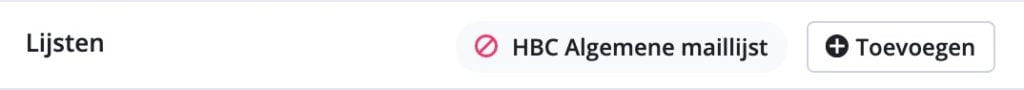 ActiveCampaign lijst opschonen alleen uitschrijving van lijst