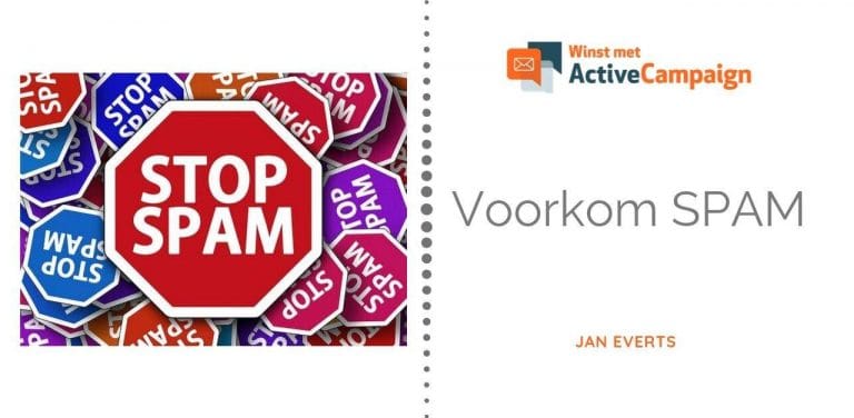 ActiveCampaign voorkom spam