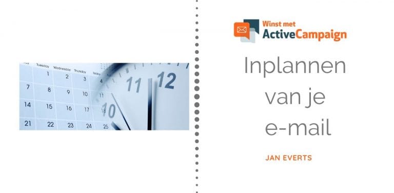 Winst met ActiveCampaign inplannen mai
