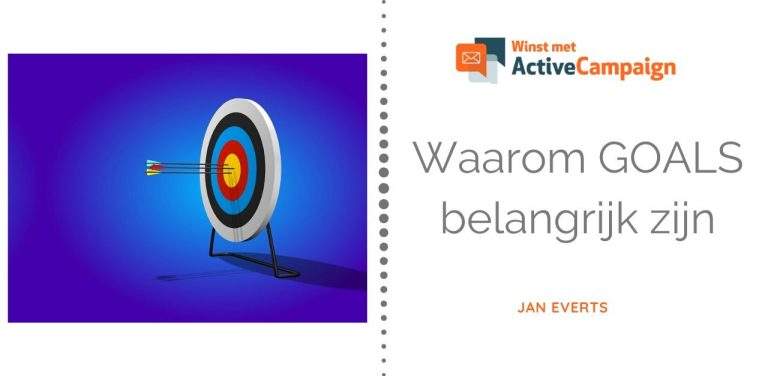 winst met activecampaign Waarom GOALS in je automatisering belangrijk zijn